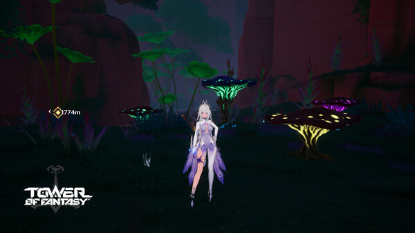 Personaje dentro del juego Tower of Fantasy