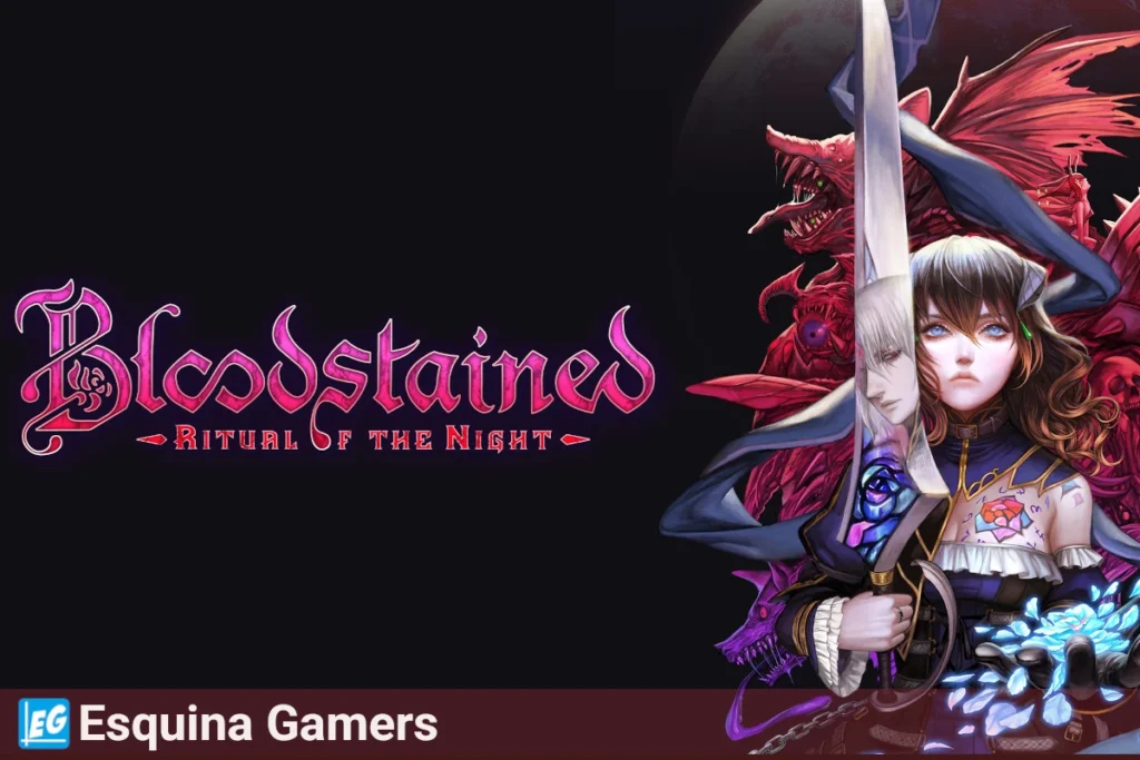 Bloodstained Ritual of the Night juego de acción y exploración con Miriam enfrentando criaturas oscuras