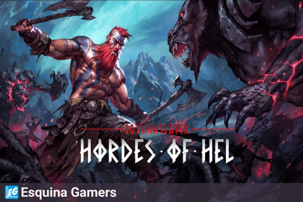 Jotunnslayer Hordes of Hel juego con guerrero vikingo enfrentando hordas infernales