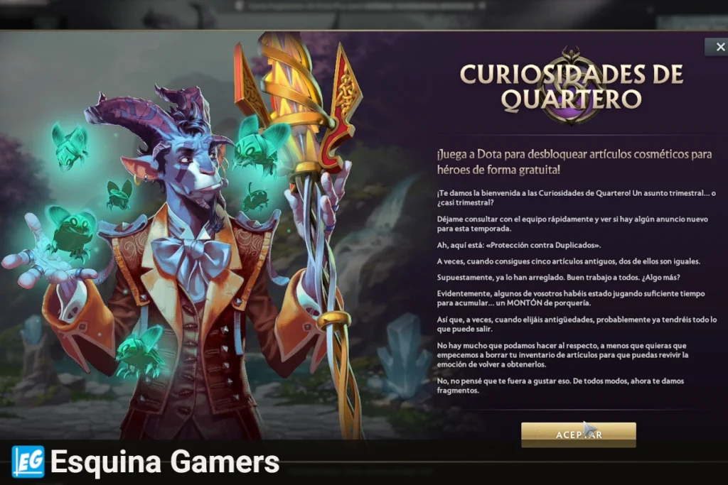 El regreso de Curiosidades de Quartero demuestra que Dota 2 2026
