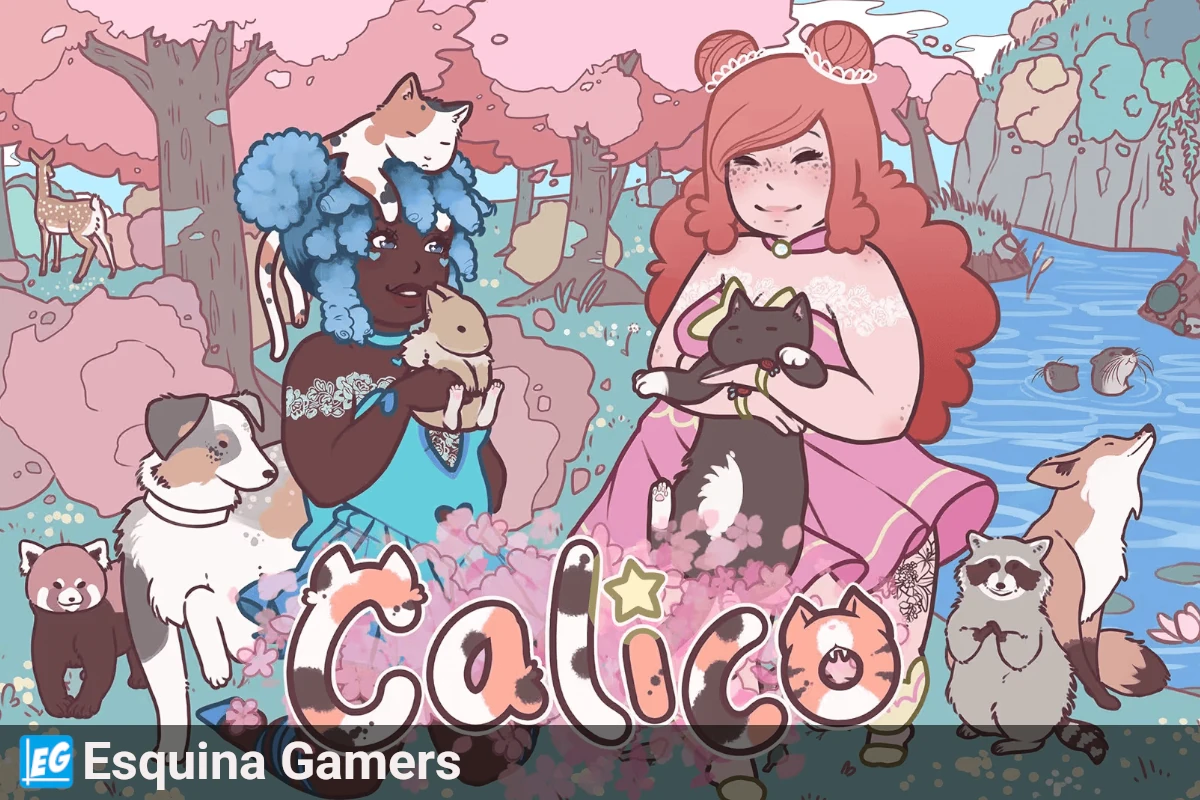 Portada del juego Calico mostrando personajes y animales en un entorno de fantasía.