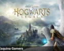 Hogwarts Legacy juego — vista del castillo de Hogwarts y un mago montando un hipogrifo