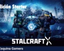 STALCRAFT X Edición Starter pack con tres personajes armados en escenario postapocalíptico