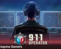 Interfaz de juego y logo de 911 Operator en Esquina Gamers